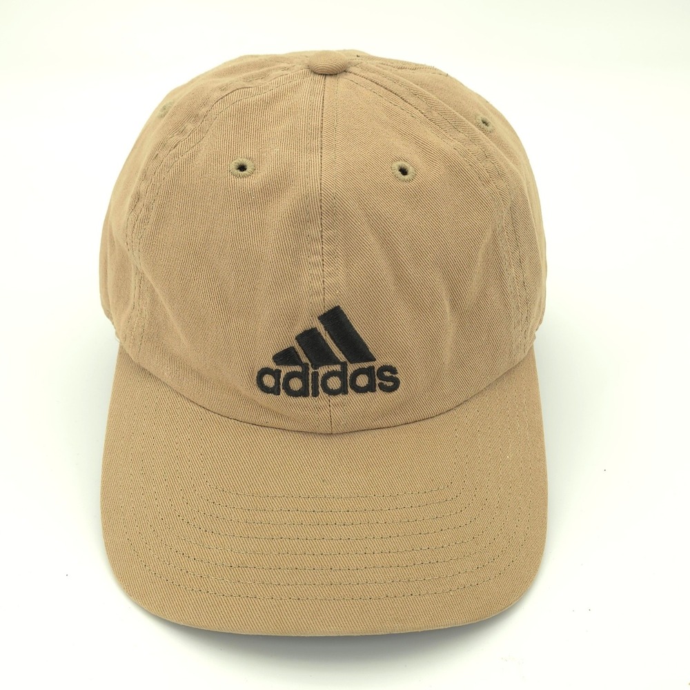 Adidas Hat Cap Mens Strap Back Brown Tan Climalite Sport Run Hike Gym Pickleball
